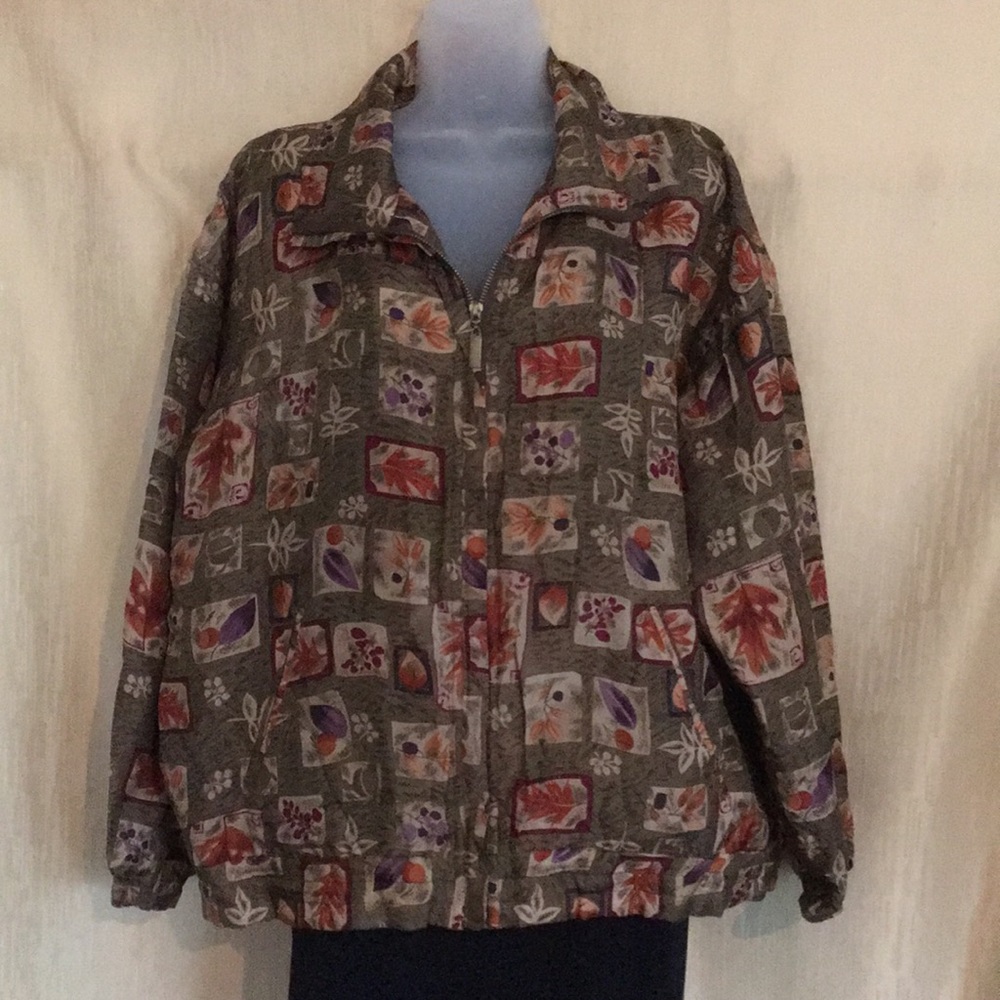 EVR 100% Silk Lightweight Zippered Jacket